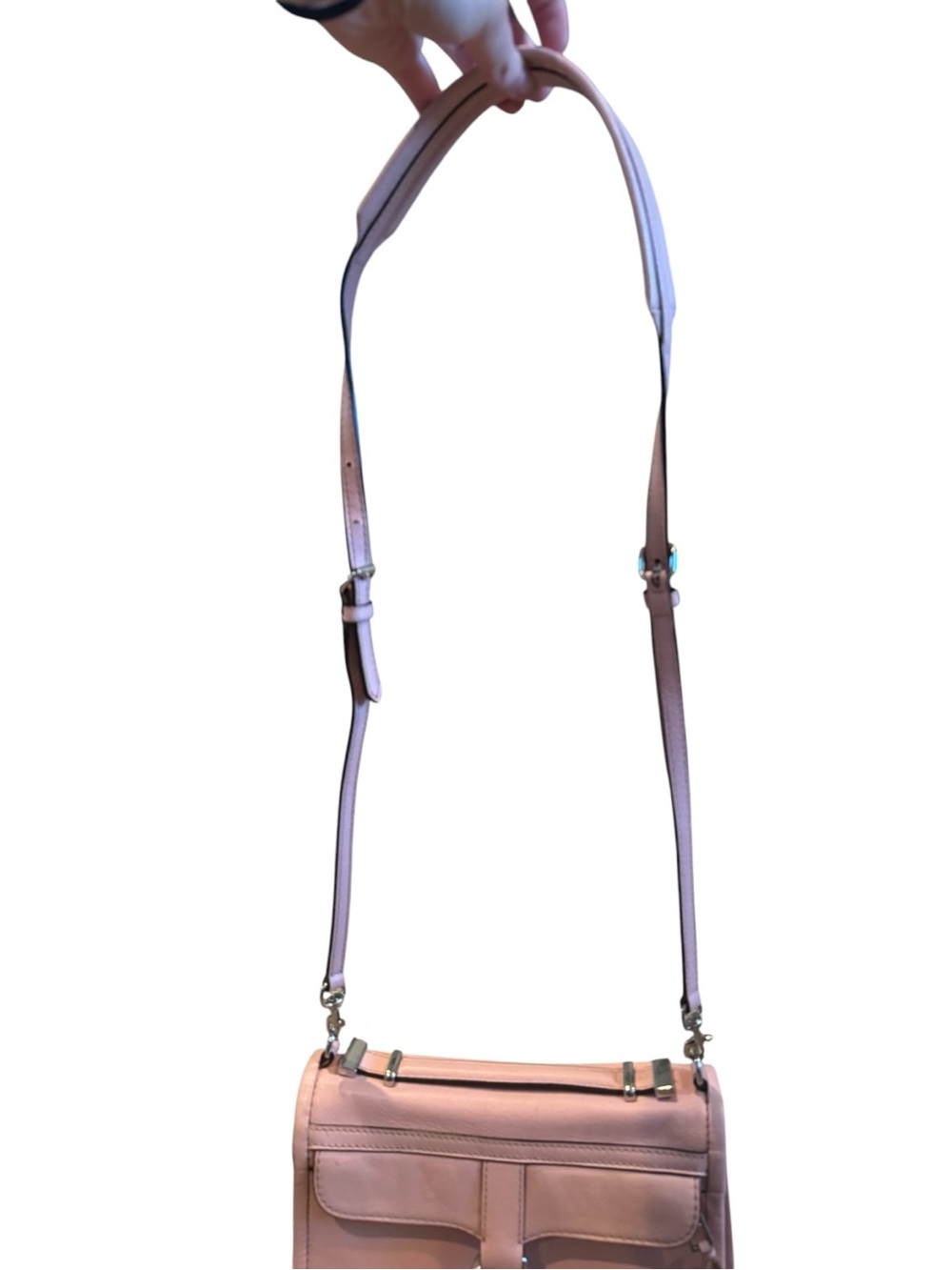 Rebecca Minkoff Blush Pink M.A.C Bowery Crossbody Leather Bag - Picture 10 of 11